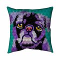 Begin Home Decor 26 x 26 in. Geometric Pug-Double Sided Print Indoor Pillow 5541-2626-AN82